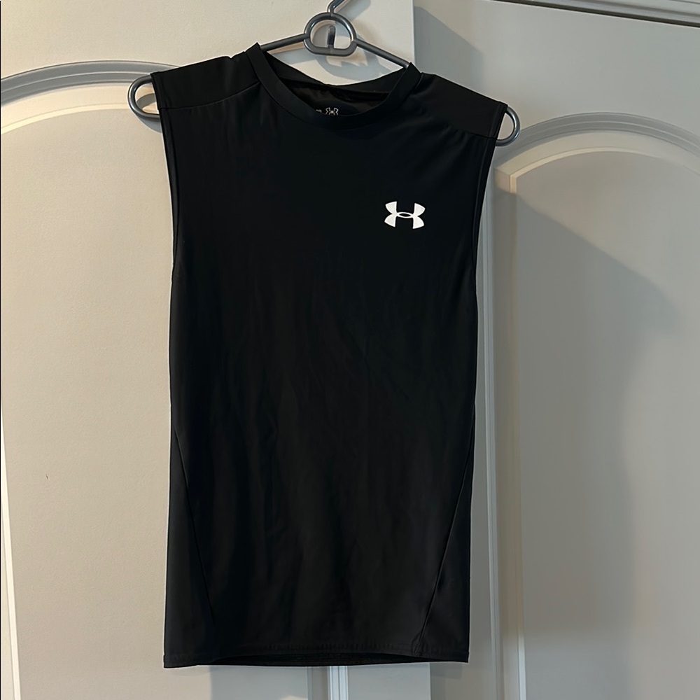 Under Armour Black Sleeveless Fitted Muscle Tee